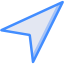 blue icon of a compass